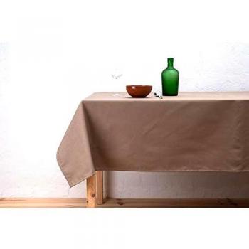 BOHEME Mantel Liso Beige Antimanchas 140x140 cm