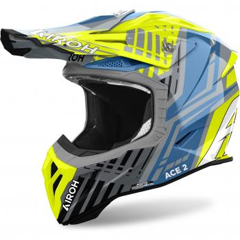 Casco de Motocross Airoh Aviator Ace 2 Proud 2024 Amarillo Brillante