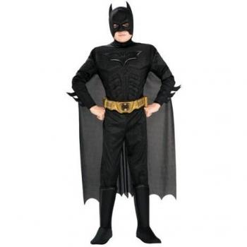 Disfraz Musculoso de Batman Deluxe para Niño con Accesorios - Talla M (5-7 Años)