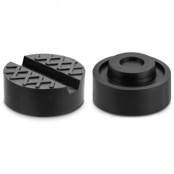 Bloque de goma, POAO Rubber Jack Pad con ranura para plataforma elevadora gato hidráulico, Protección de Vehículos Protector para Gatos