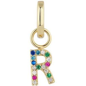 Piercing aro Earcandy Alphabet de plata y baño de oro 18k