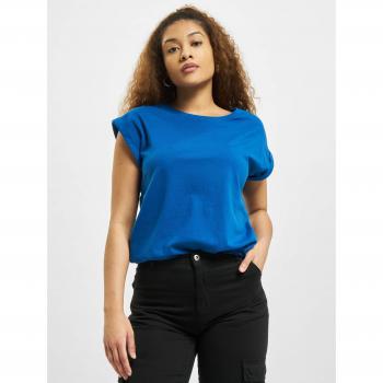 Urban Classics Women's Extended Shoulder Sporty Blue T-Shirt
