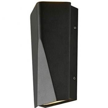 Aplique LED para exterior Tay de aluminio fundido, IP65, antracita, doble luz