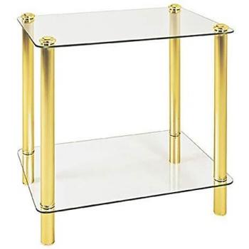 HAKU Möbel 43131 - Mesa auxiliar, 50 x 35 x 49 cm, latón