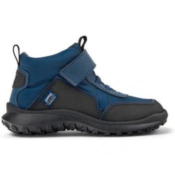 Botines de piel para niños Camper Crclr marino con suela a contraste