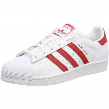 adidas Superstar J, Zapatillas de Gimnasia Unisex Niños, Blanco FTWR White Scarlet, 38 EU