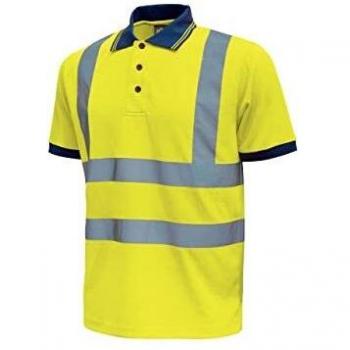 U-POWER HL198YF-M - Polo manga corta alta visibilidad gama HI-LIGHT modelo NEON Yellow Fluo Talla M