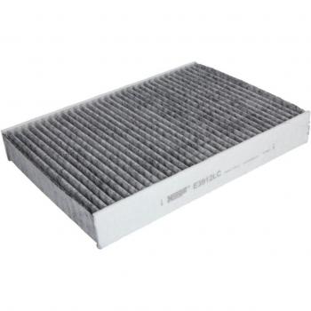 Filtro de habitáculo HENGST FILTER E3912LC, compatible con vehículos como PEUGEOT, diseñado para mejorar la calidad del aire en el interior del automóvil al filtrar partículas y contaminantes