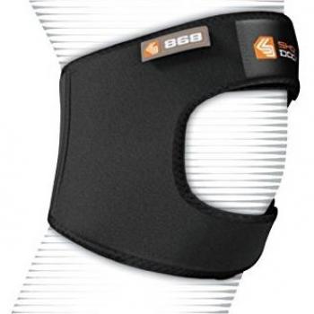 Shock Doctor Dual Strap Compression Banda de Soporte para Rodilla, Unisex Adulto, Negro, L/XL