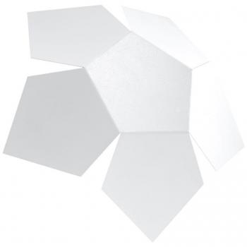 Aplique de pared PENTA blanco G9 de acero con iluminación interior LED, 2 luces