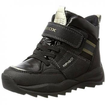 Geox J Orizont B ABX E, Botas de Nieve para Niñas, Negro
