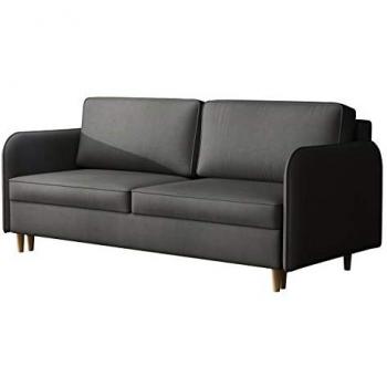 Sofá-cama Columbus 122 con función de descanso y caja de ropa de cama, dimensiones 209 x 95 x 100 cm