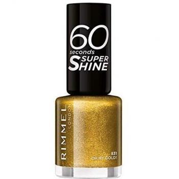 Rimmel Esmalte de uñas con purpurina 60 Seconds, Oh My Gold