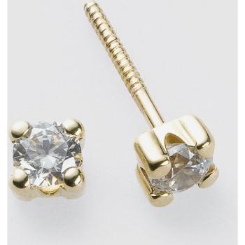 Pendientes de bebé de oro con circonita, delicados y elegantes