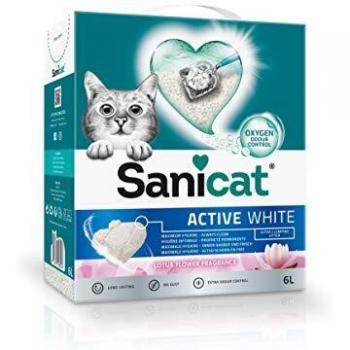 Sanicat Active Arena De Gato, Ultra Aglomerante, Aroma de Flor de Loto, 6L