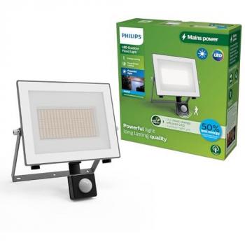 Proyector LED Ultraeficiente Philips Lois 24W 4500lm IP65 con Sensor de Movimiento y Detección de Crepúsculo