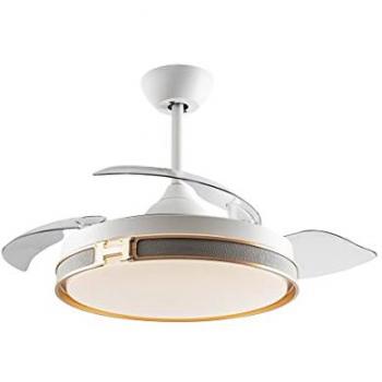 Ventilador de Techo DC Heron Blanco 106 cm con Led Integrado, Temporizador, Mando a Distancia y Funciones Reversibles