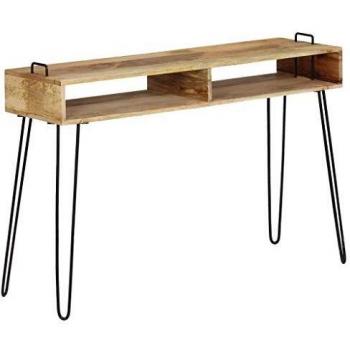 vidaXL Console Table Solid Mango Wood 115x35x76 cm