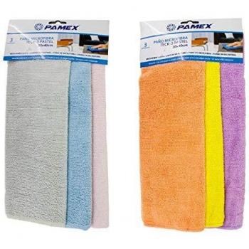 Paño de Microfibra Teck-3 Set 3 - Colores Pastel Ultraabsorbentes para Todo Tipo de Superficies
