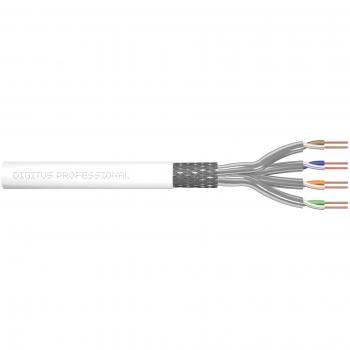 Cable de red Digitus DK-1743-VH-305-MF-W, Cat 6 y Cat 7, color blanco, longitud de 305 metros