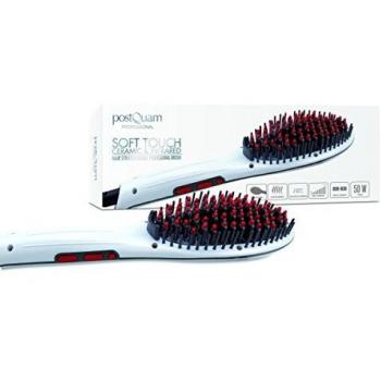 POSTQUAM PQPAE4001 CEPILLO ALISADOR SOFT TOUCH CERAMIC AND INFRARED-PQPAE4001, Blanco Y Rojo