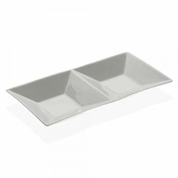 Bandeja de Aperitivos Versa Cerámica Porcelana Multicolor (23 x 11 x 3 cm)