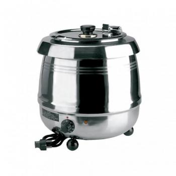 Calentador de Sopa Eléctrico Lacor 69038, Acero Inoxidable, Capacidad 10 Litros