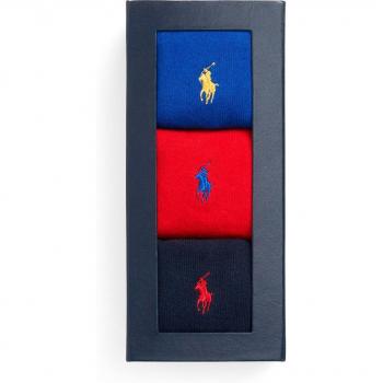 Pack de 3 calcetines Polo Ralph Lauren con pony bordado
