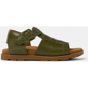 CAMPER Brutus Sandal - Sandals for Girls - Green, size 38, Smooth leather; CAMPER Brutus Sandal - Sandals for Girls - Green, size 5.5, Smooth leather
