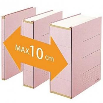 Carpeta de archivo PLUS JAPAN ZEROMAX, A4 ancho, color rosa, pack de 1