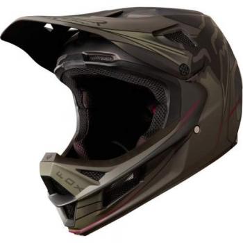 Fox Rampage Pro Carbon Kustom - Casco de Bicicleta Hombre - Negro/Oliva Contorno de la Cabeza M | 57-58cm 2018