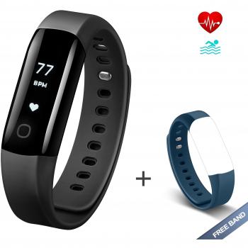 Arbily Fitness Tracker Pulsera Inteligente Impermeable Pulsera Actividad Bluetooth Deporte Podómetro Monitor de sueño Smart Bracelet con Alarma/ Seguidor de Pasos/ Contador de calorías