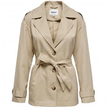 Only Line Women's Cropped Trench Coat