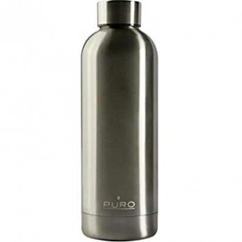 Puro H&C Botella de Acero Inoxidable Doble Pared 500ml Color Plata