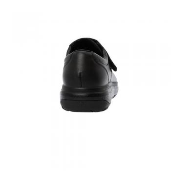 Joya Edward Men's Comfortable Wide Slip-On Shoes - Premium Full Grain Leather, Black