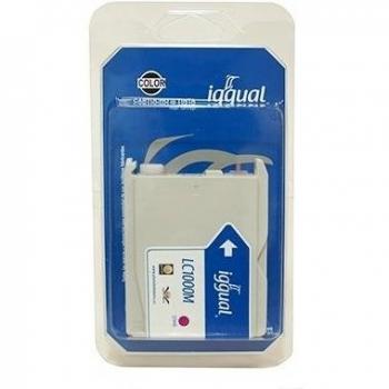 Iggual Brother LC1000M - Cartucho reciclado, color magenta