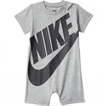 Nike Kids Pelele Futura Gris Bodies - Pelele para niños, color gris, diseño moderno y cómodo, fabricado con materiales suaves y transpirables, ideal para uso diario
