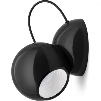 Aplique LED giratorio negro Stilnovo Gravitino