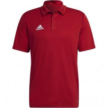 adidas Men's Entrada 22 Polo Shirt, Colour: Red, Size: Medium