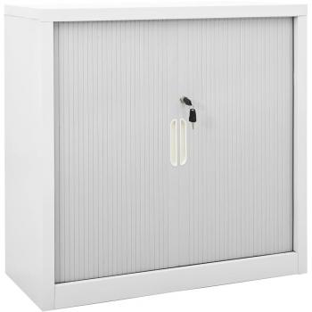 vidaXL Sliding Door Cabinet Grey 90x40x90 cm Steel