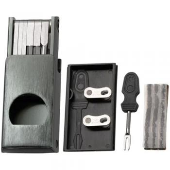 Multiherramienta Crankbrothers F11, color negro, incluye 17 funciones: destornilladores Phillips y plano, llaves hexagonales (2, 2.5, 3, 4, 5,