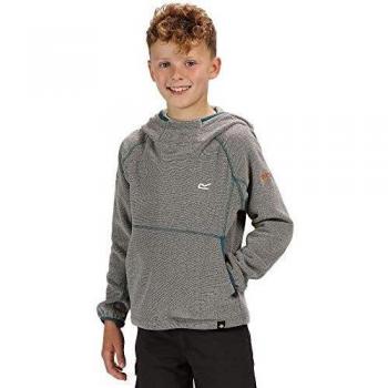 Regatta Bramar Kangaroo - Forro Polar con Capucha para niños, Infantil, Color Rock Grey, tamaño 5-6