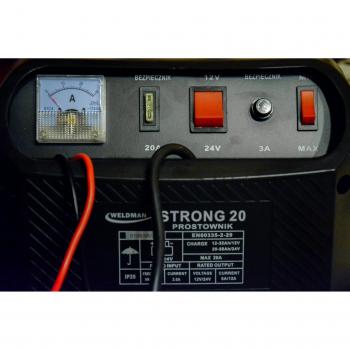 Prostownik Weldman Strong 20, cargador de batería 6V/12V con pantalla LCD, rectificador de carga de batería 12/24V
