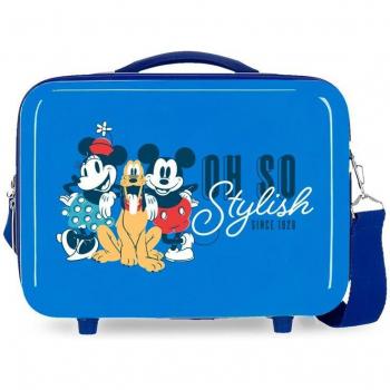 Neceser de Viaje Disney Mickey & Minnie Oh So Stylish ABS para Niños con Capacidad de 9L Azul