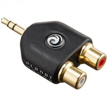 Planet Waves 0.125 inch Male Stereo to Dual RCA Female Adapter