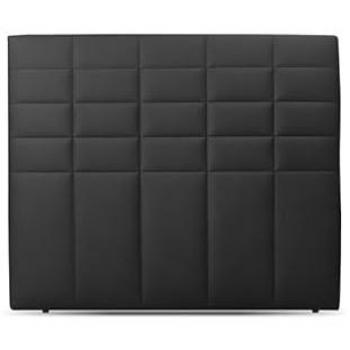 Cabecero de Cama Aitana en Polipiel Negro - Alto 123 cm (para colchones de 135 o 150 cm)