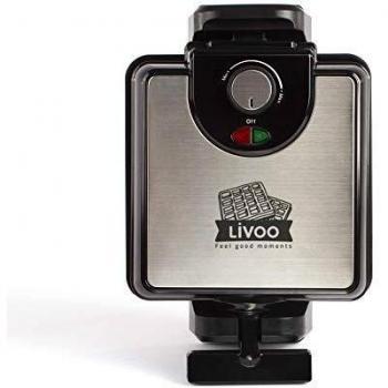 Livoo DomoclipGofrera GiratoriaNegro Y Inox30x19x18 cm
