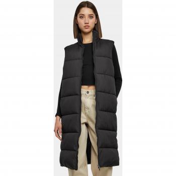 Urban Classics Women's Long Black Puffer Vest