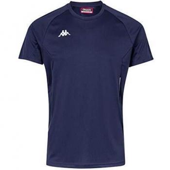 Kappa Fanio Camiseta técnica, Hombre, Azul Marino, 6Y