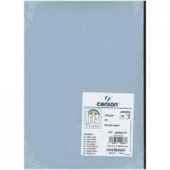 Conjunto de 50 Hojas Cartulina A4 Gris Perla, 185g Guarro Canson C200040177
